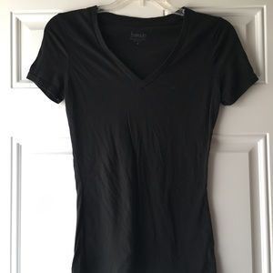 Black V-neck Shirt